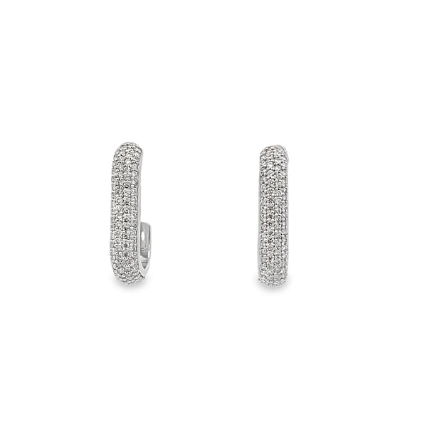 Crescent Serenade Diamond Earrings