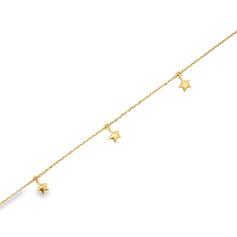 Triad Of Gold Stars Bracelet