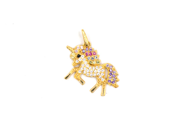 Unicorn Gold Pendant