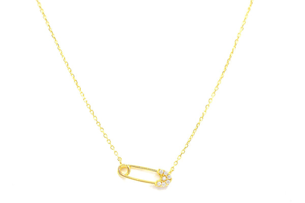 Clipped Gold Necklace
