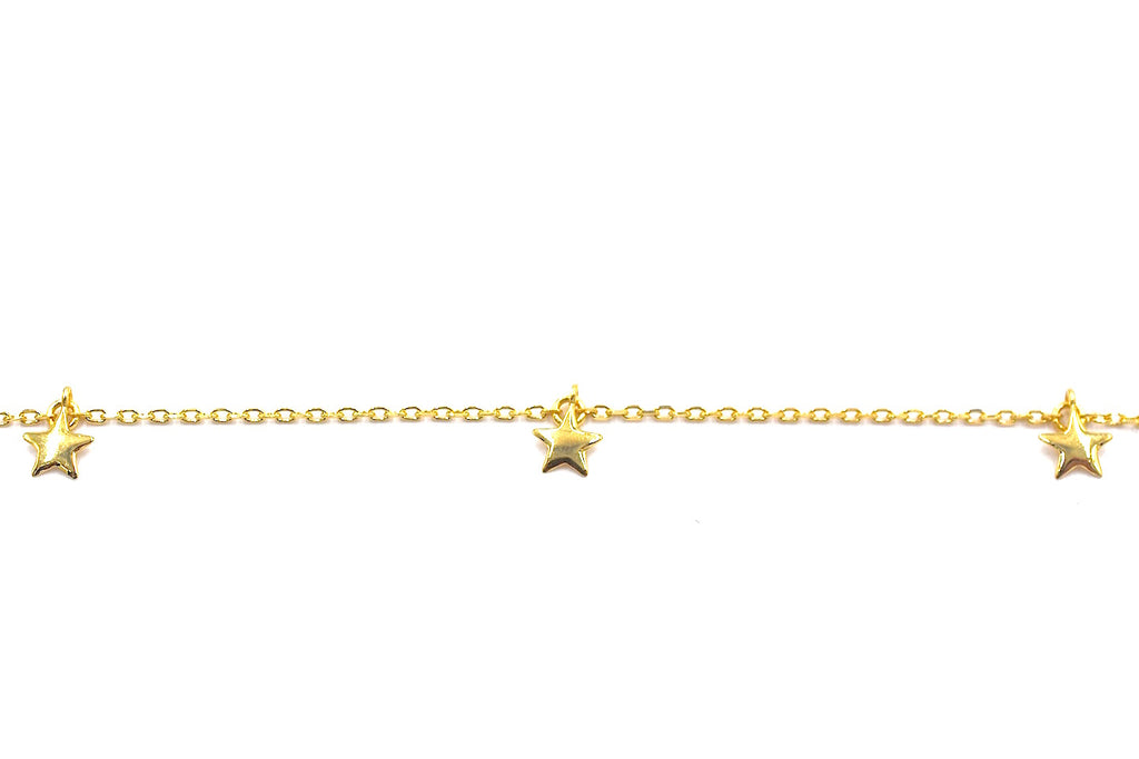Triad Of Gold Stars Bracelet
