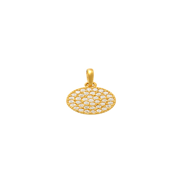 Shiny Circle Gold Pendant
