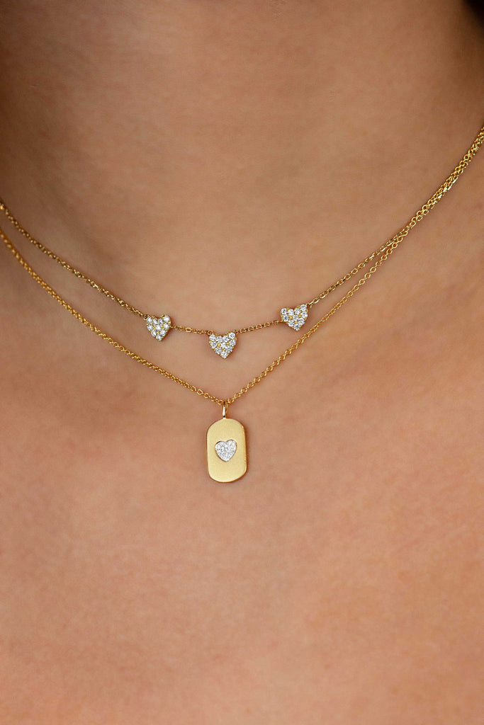 Heart Tag Diamond By Gioielli Di Valenza