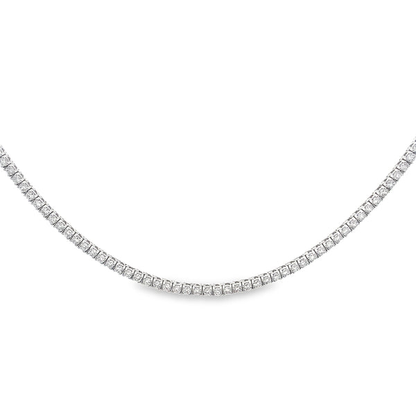 Diamond White Tennis Necklace