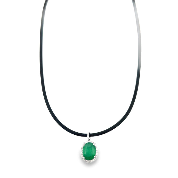 Emerald Rope Necklace