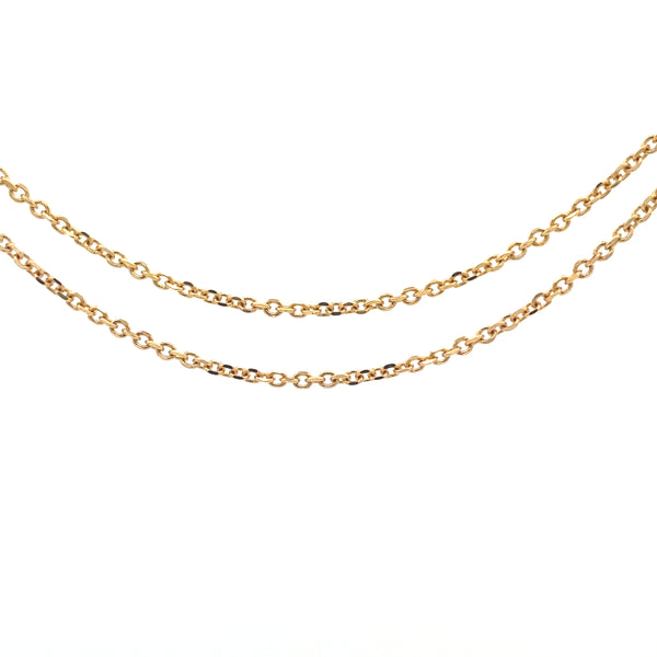 Long Gold Link Chain Necklace