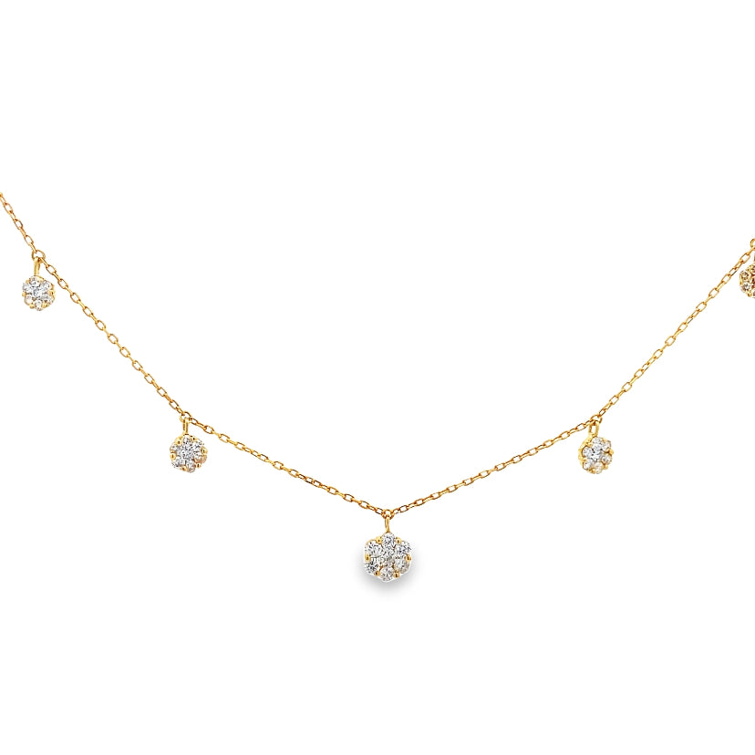 Lumina Touch Diamond Pendants Necklace