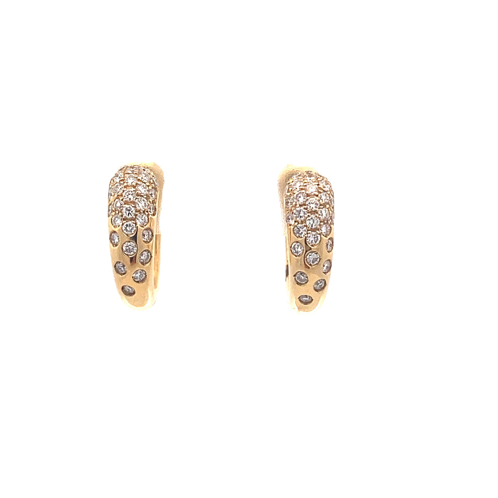 Ecliptique Diamond Huggie Earrings