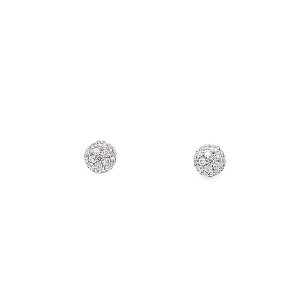 Carina Diamond Stud Earrings By Crivelli