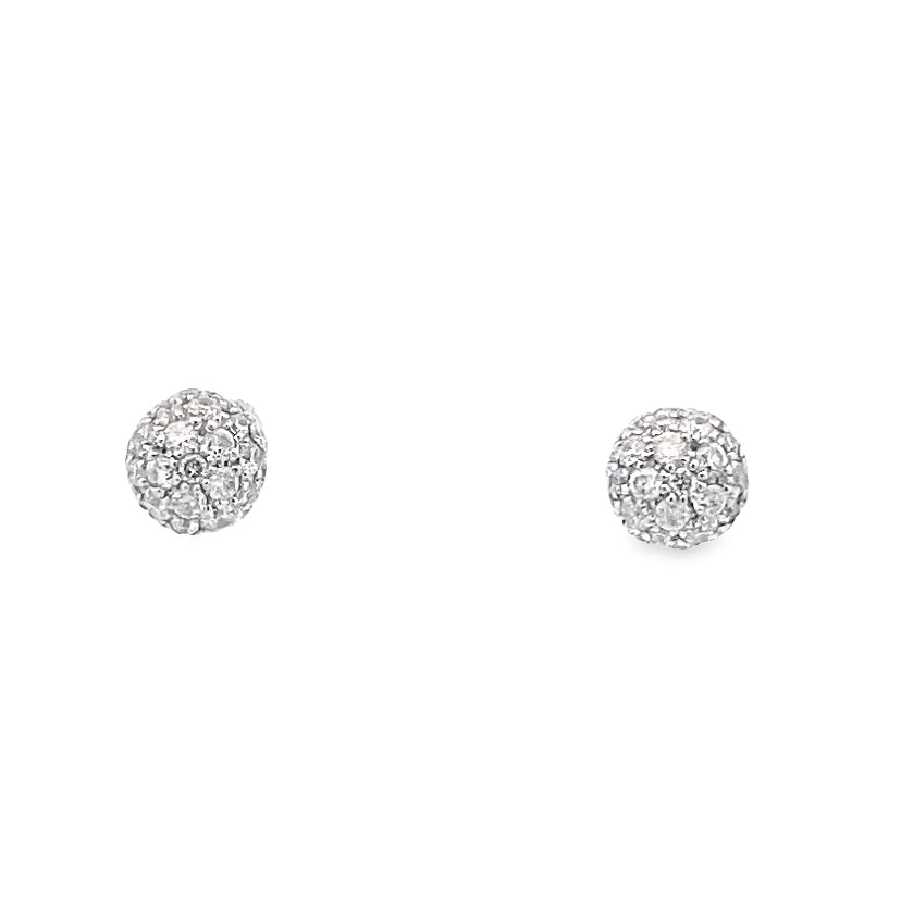 Carina Diamond Stud Earrings By Crivelli