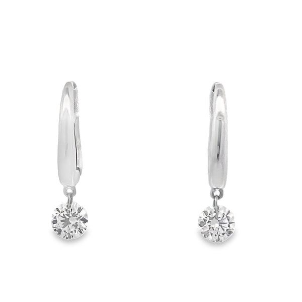 Cascade Diamond Drop Huggies By Crivelli