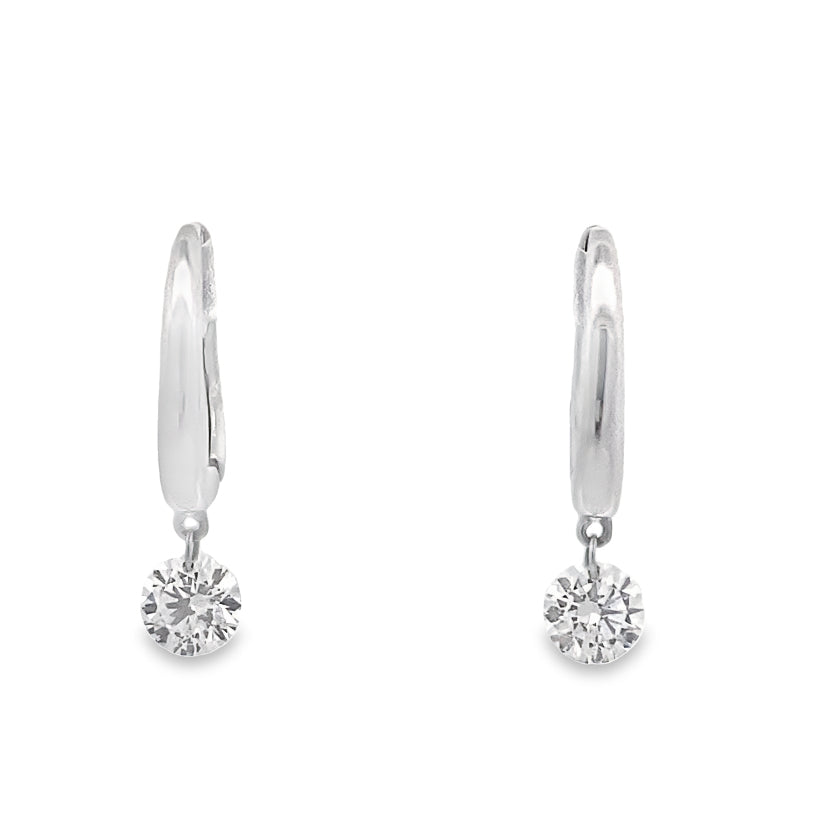 Cascade Diamond Drop Huggies By Crivelli