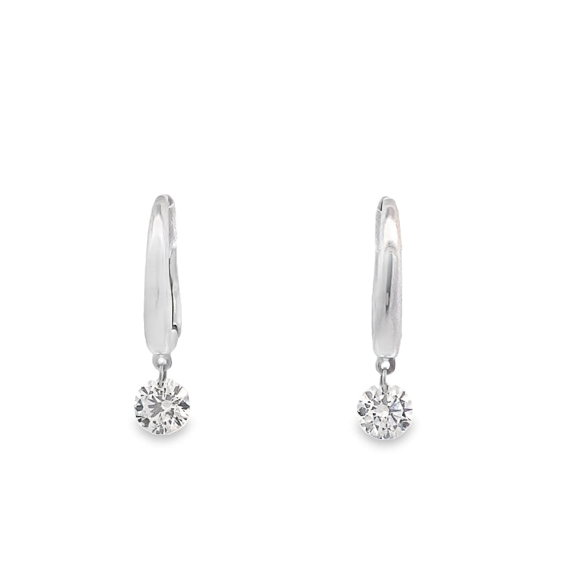 Cascade Diamond Drop Huggies By Crivelli