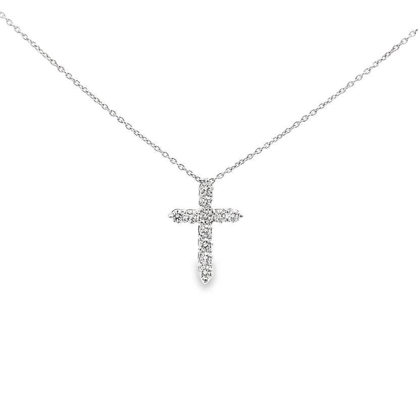 Delicate Diamond Cross Pendant By Gioielli Di Valenza