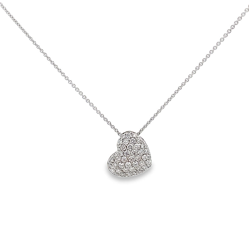 PureLure Diamond Heart Pendant Necklace