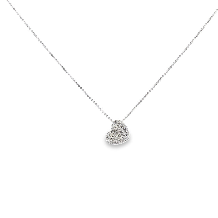 PureLure Diamond Heart Pendant Necklace