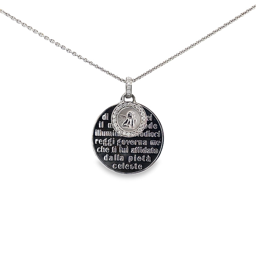 Angel Prayers Diamond Necklace By Crivelli