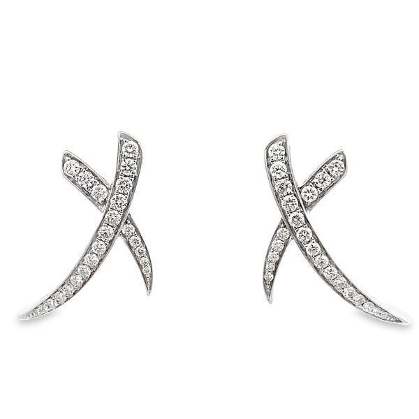 Double XX Diamond Earrings