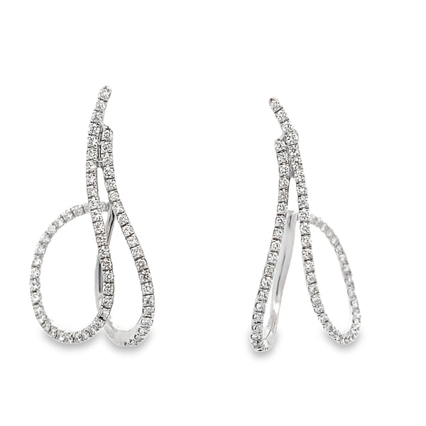 Curvy Diamond dazzling Earrings