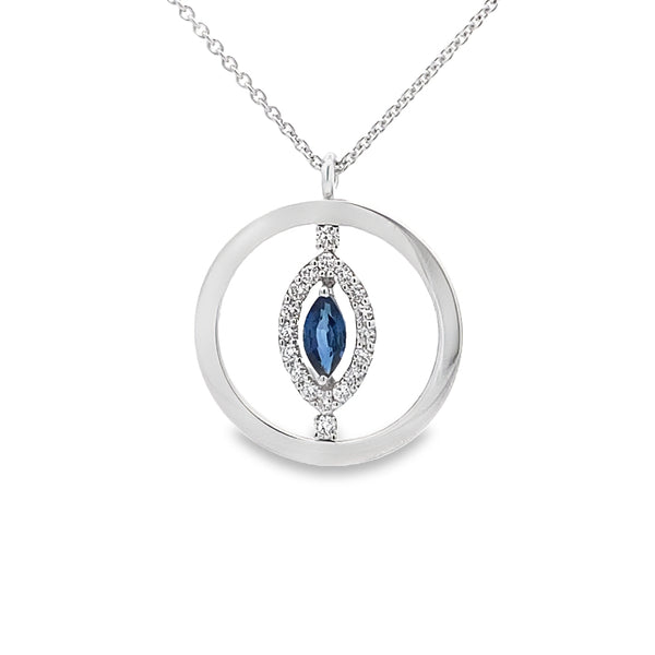 Zaffiri Round Diamond Necklace By Crivelli
