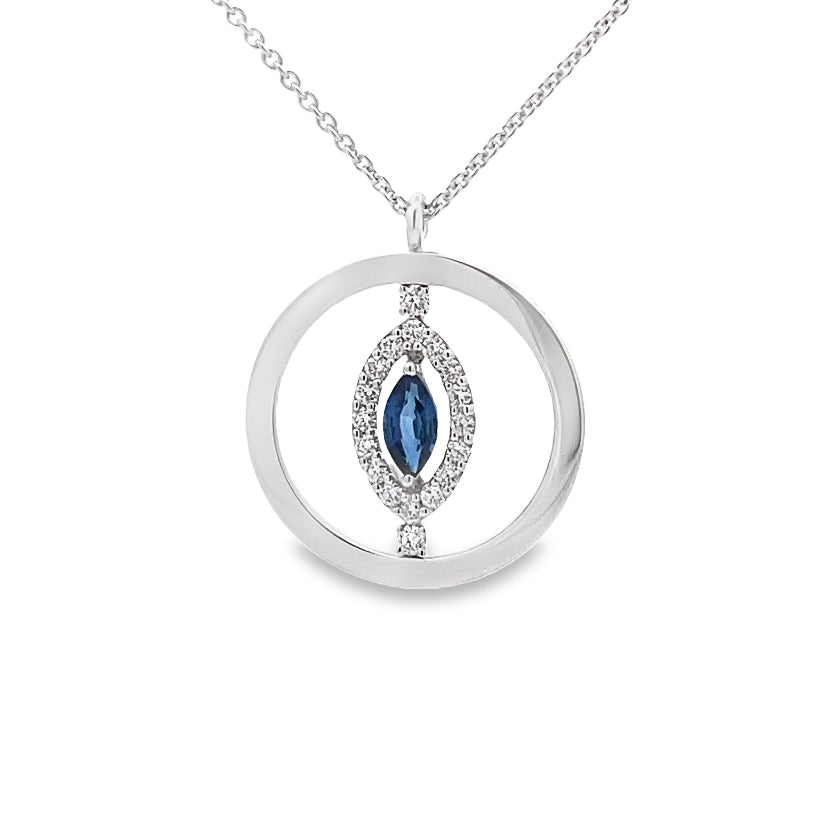 Zaffiri Round Diamond Necklace By Crivelli