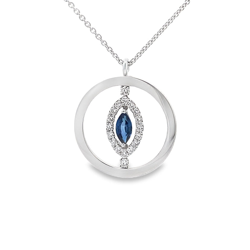 Zaffiri Round Diamond Necklace