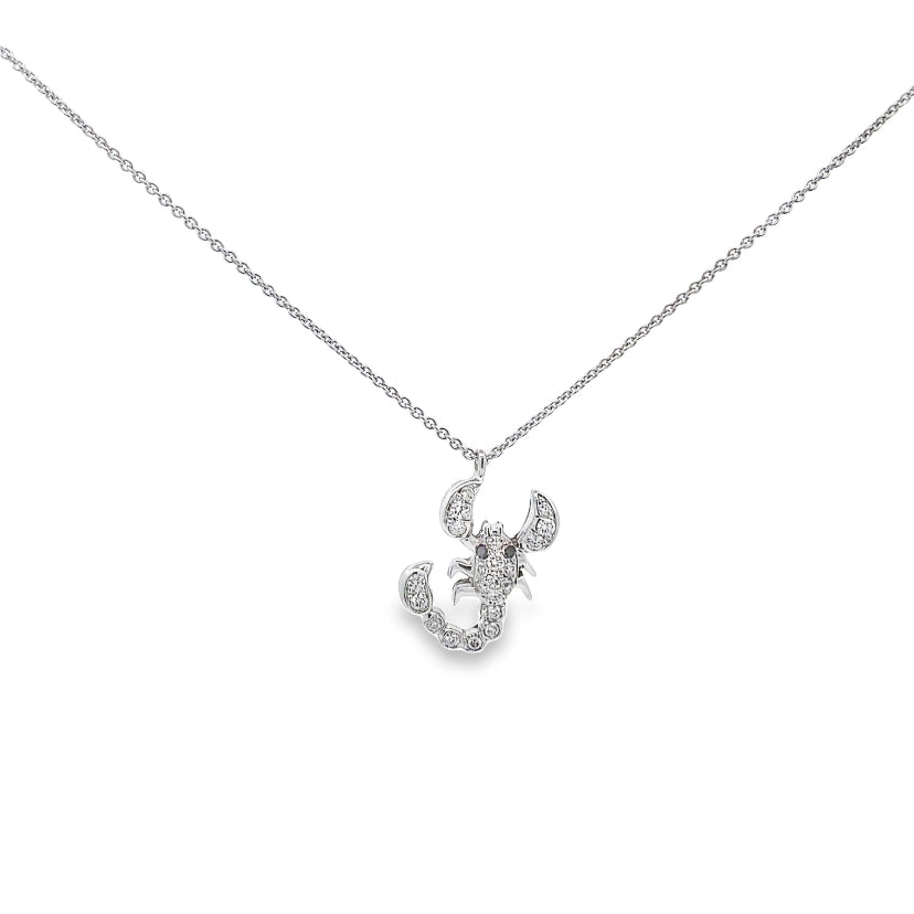 Scorpion Diamond Necklace By Crivelli