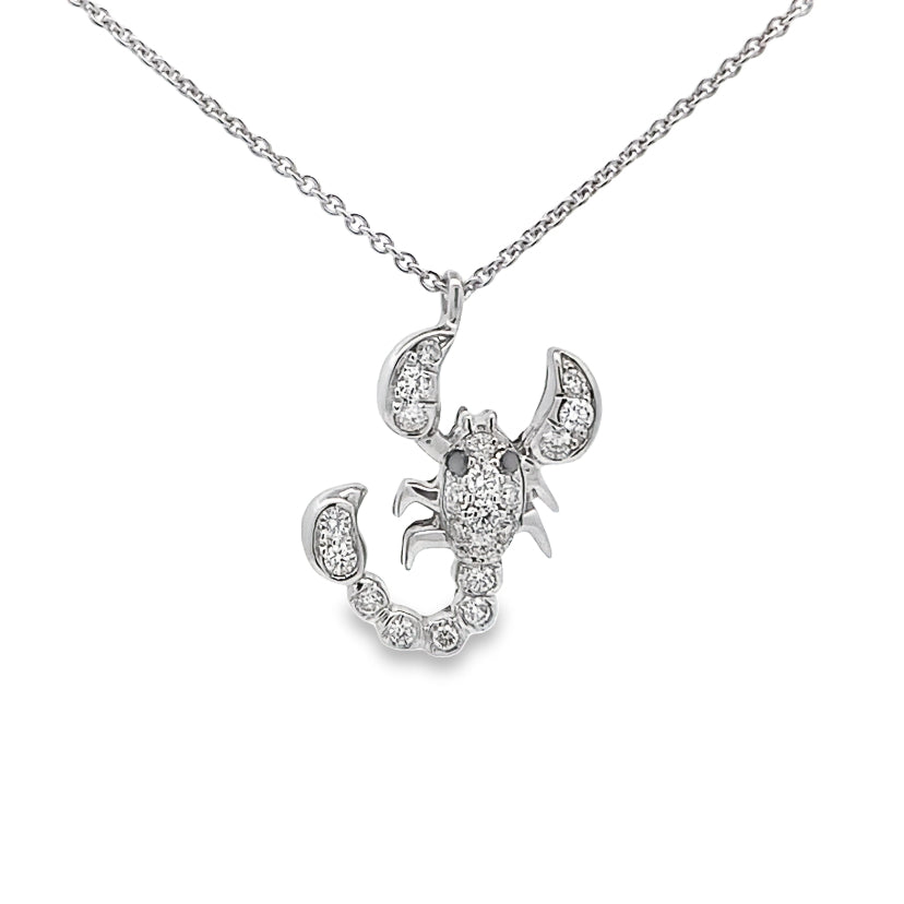 Scorpion Diamond Necklace By Crivelli