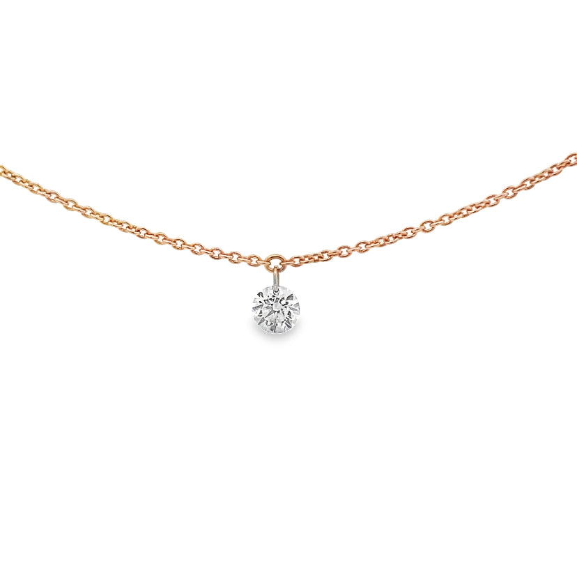 Tiny Diamond Pendant Necklace