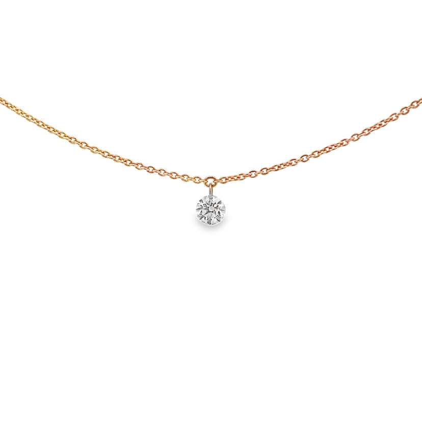 Tiny Diamond Pendant Necklace