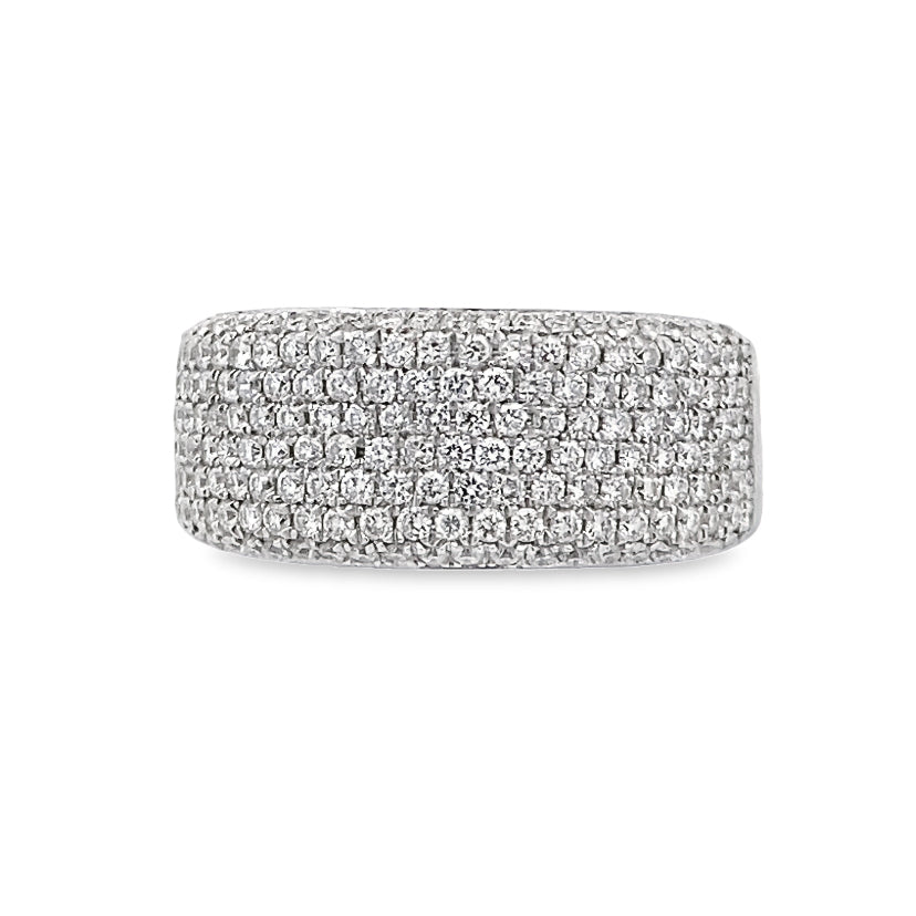 Thick Diamond Band Ring By Gioielli Di Valenza
