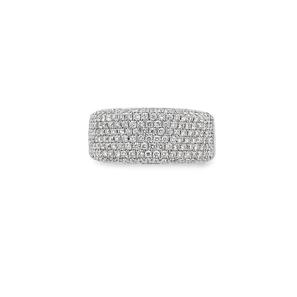 Thick Diamond Band Ring By Gioielli Di Valenza