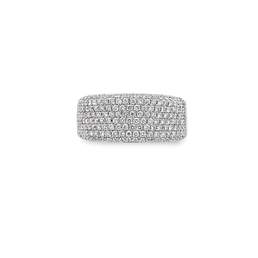 Thick Diamond Band Ring By Gioielli Di Valenza
