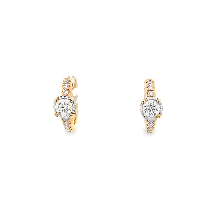 Inspire Huggies Diamond Earrings