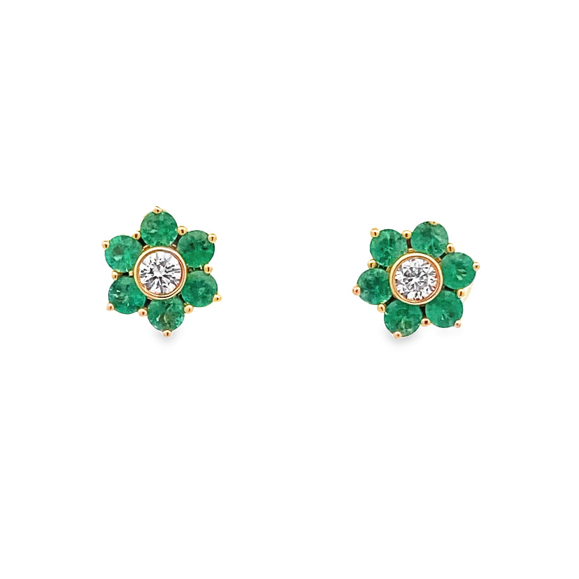 Sylva Emerald Studs Earrings