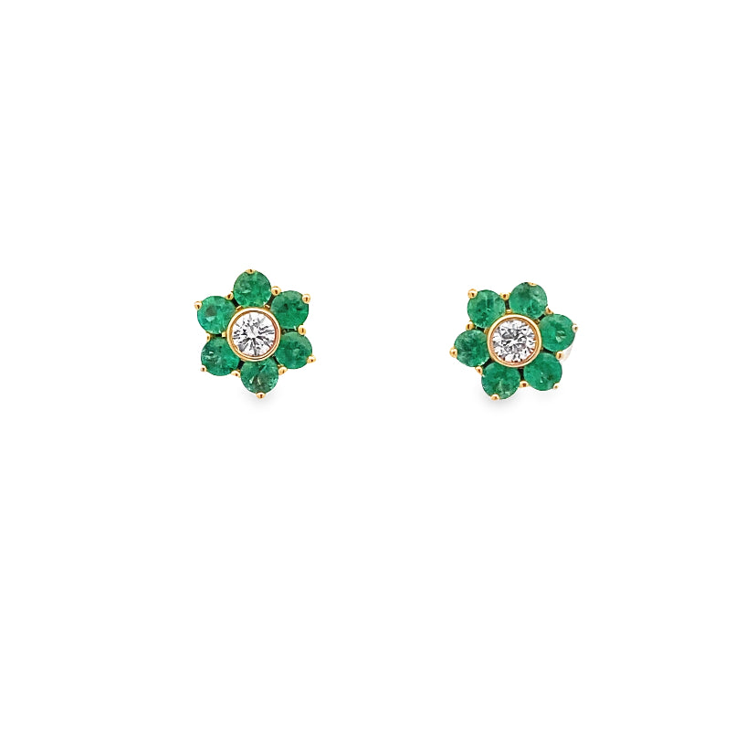 Sylva Emerald Studs Earrings