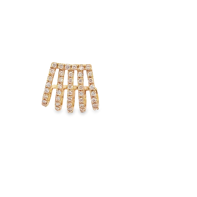 Dazzle Diamond Cuff Earring By Gioielli Di Valenza