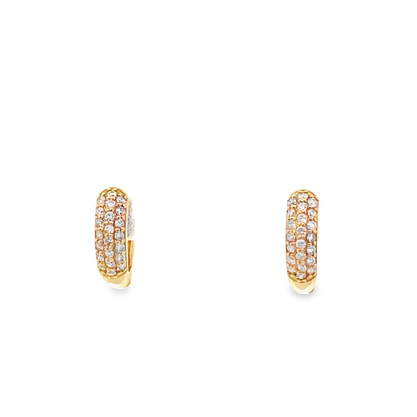 Twink Diamond Huggies Earings