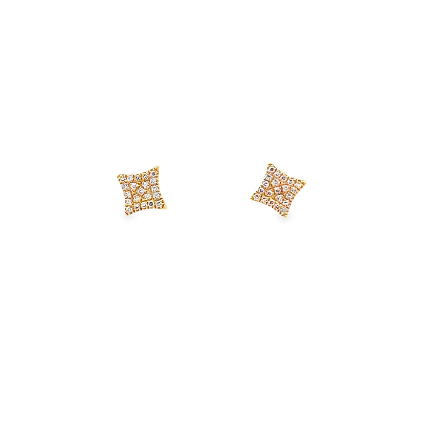 Point Diamond Stars Studs Earrings