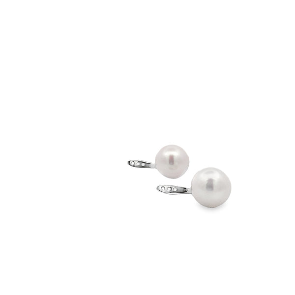 Pure Pearls Back Earrings
