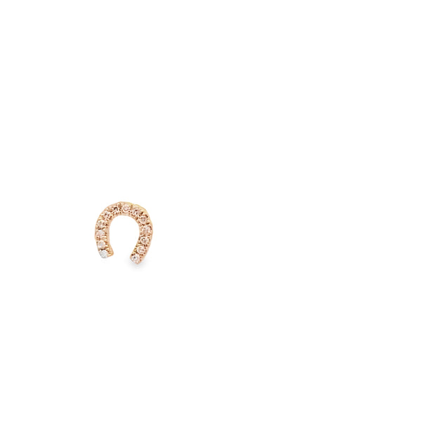 Arc Diamond Stud Earring By Gioielli Di Valenza