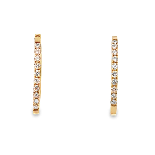 Small Diamond Hoops