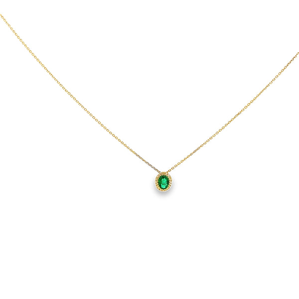 Ivy Emerald Pendant Necklace