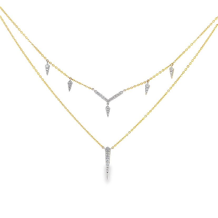 Enigma Diamond Pendants Necklace