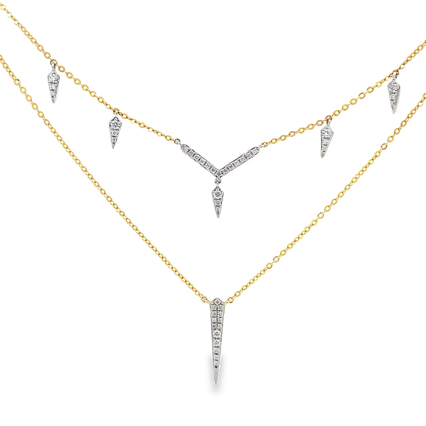 Enigma Diamond Pendants Necklace