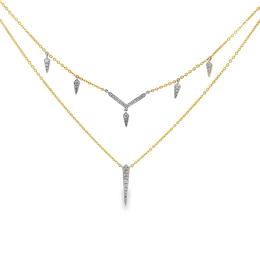 Enigma Diamond Pendants Necklace