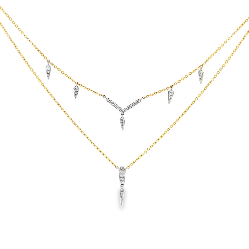 Enigma Diamond Pendants Necklace