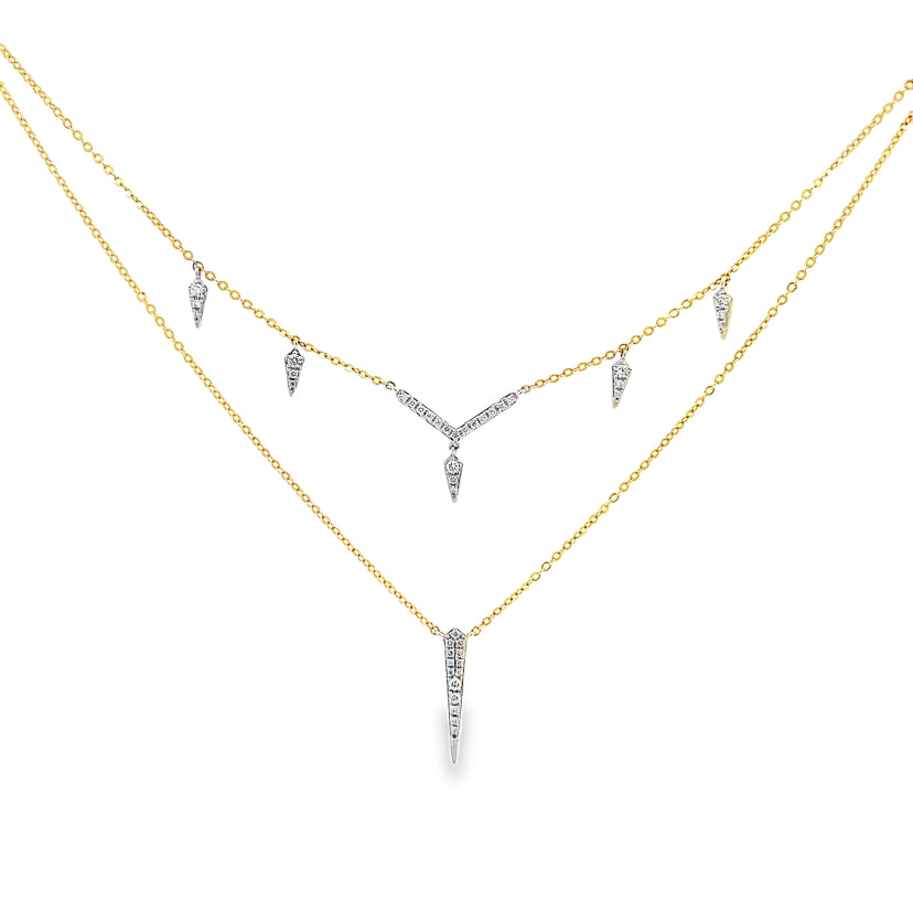 Enigma Diamond Pendants Necklace