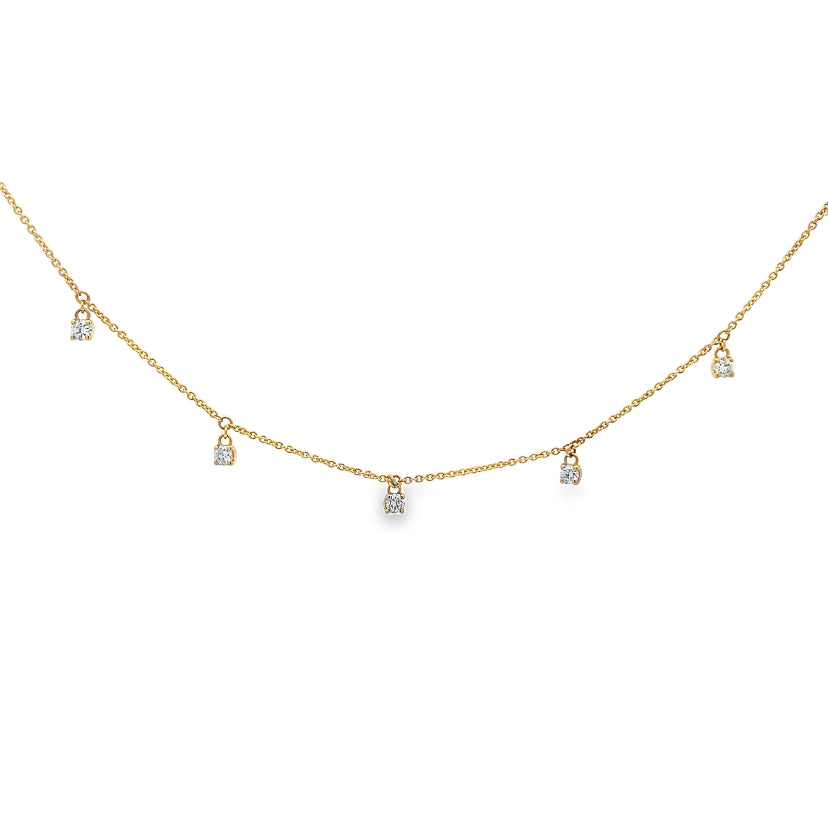 Diamond Cascade Crivelli Necklace