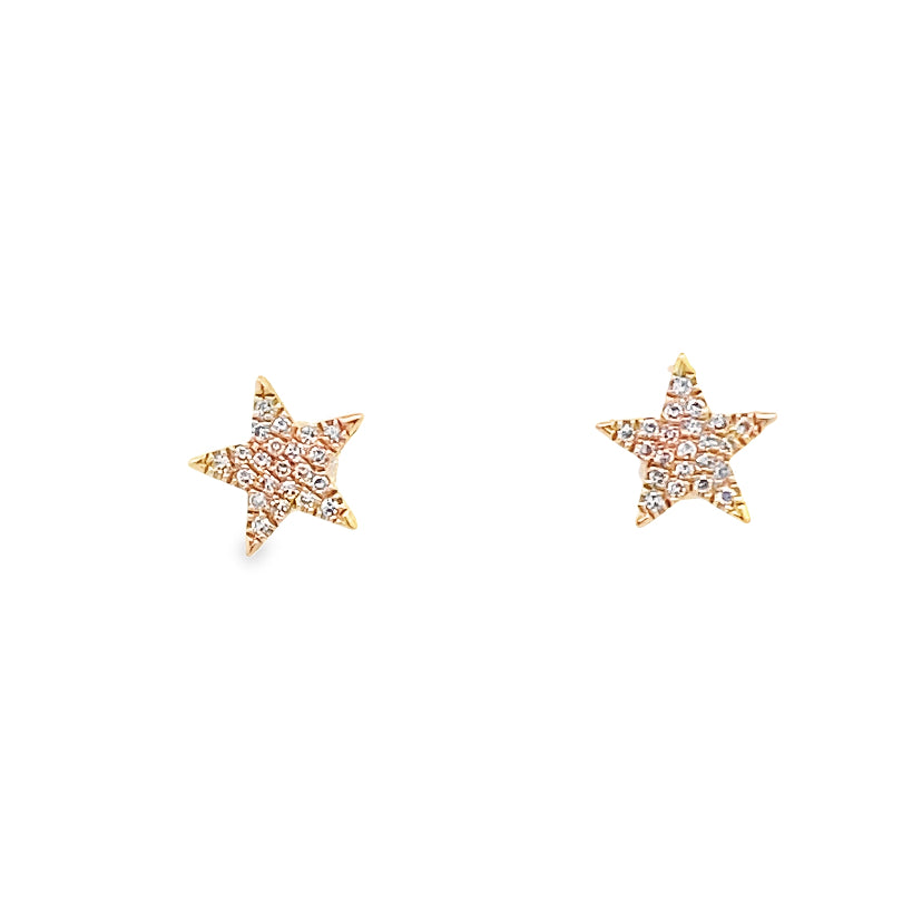 Diamond Star Studs Earrings